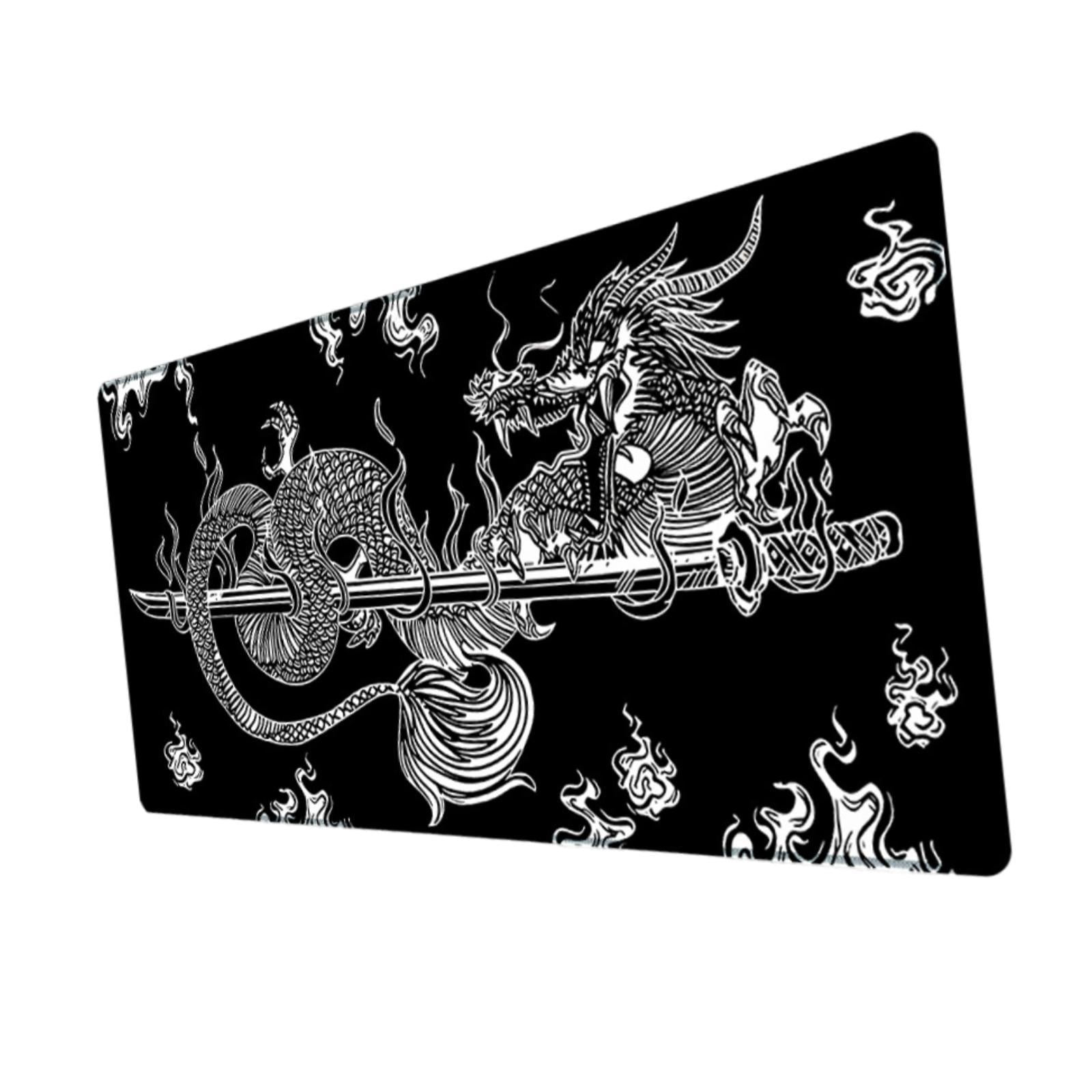 Magideal - Alfombrilla De Ratón Grande Para Escritorio, Impermeable, Antideslizante, Alta Precisión De Seguimiento, Protector De Escritorio, Alfombrilla De Ratón Estilo A