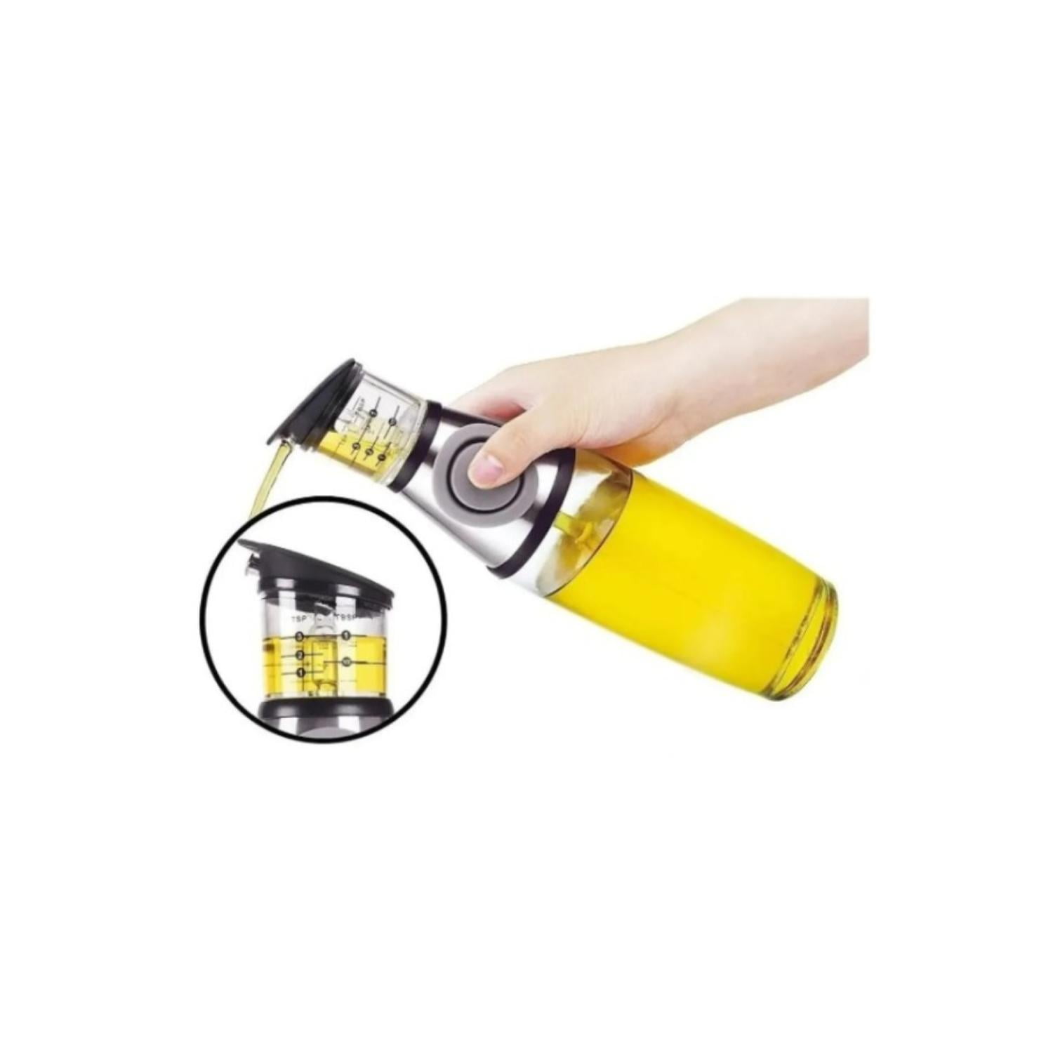 Total Upgrate - Dispensador De Aceite O Vinagre Para Cocina 500ml Vidrio