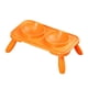 thumbnail image 3 of Cuencos Dobles Para Perros Cuencos De Comida Y Agua Comedero Para Mascotas Cuencos De Comida Para Gatos Para Perros Naranja, 3 of 5
