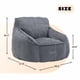 thumbnail image 3 of Sofá de silla de bolsa de frijol gigante para adultos adolescentes, cómodas sillas de bolsa de frijol grande con reposabrazos para dormitorio sala de estar, 3 of 5