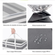 thumbnail image 5 of "4 Cesto Grande Ropa Belug Sucia Y Lavandería Plegable gris ", 5 of 5