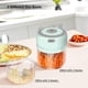 thumbnail image 3 of Picadora de ajo eléctrica, mini picadora de ajo portátil inalámbrica, trituradora de ajo, pequeña trituradora de alimentos para picar cebolla, carne, frutos secos, verduras y comida para bebés., 3 of 8