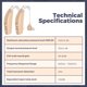 thumbnail image 4 of MEDca Par de Amplificadores Digitales Recargables, para Adultos Mayores, Beige, 4 of 9