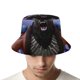 thumbnail image 4 of Rey Lobo Sombrero bucket para adultos, gorra de protección solar, sombrero de pescador plegable para viajes al aire libre, pesca y actividades de verano, 4 of 6