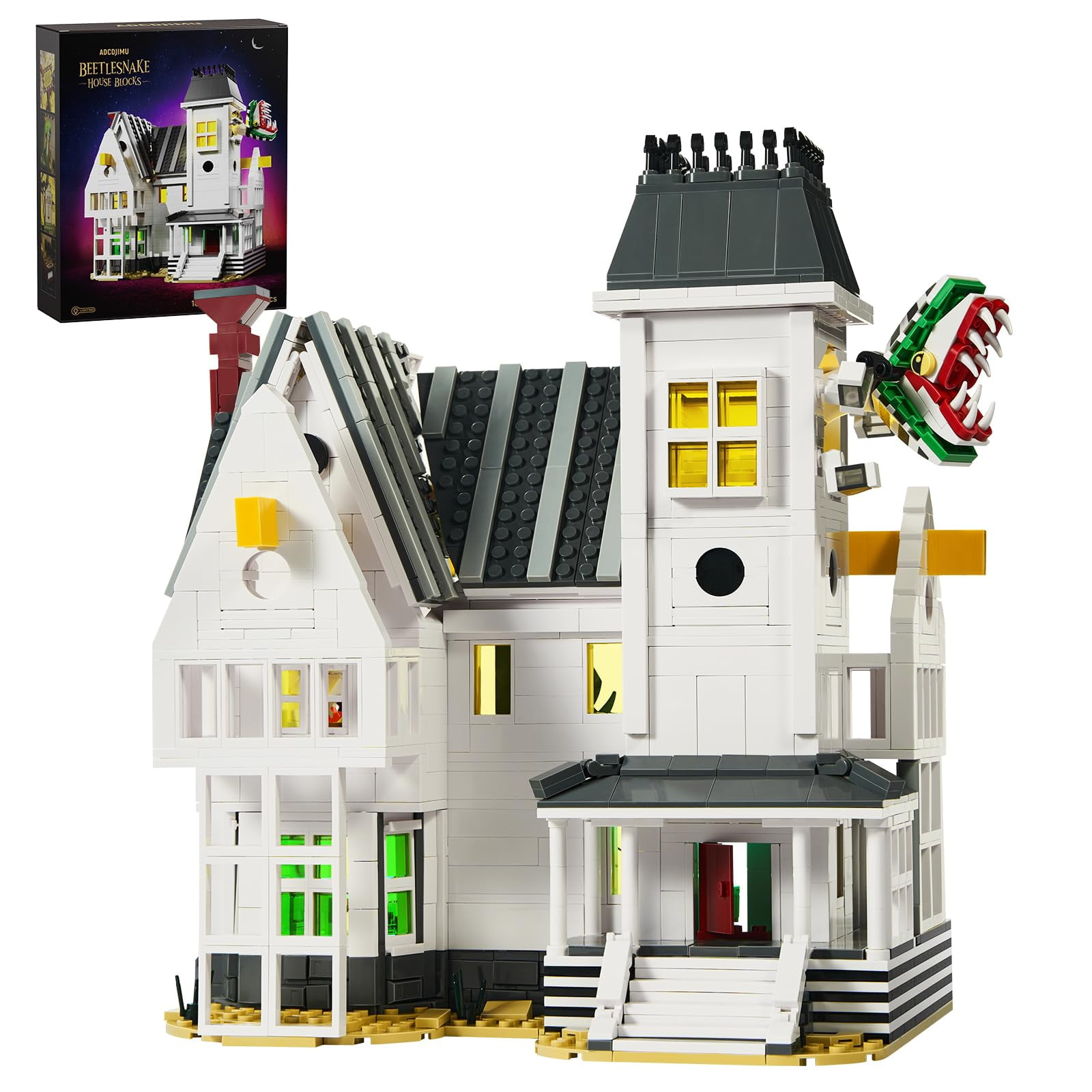 Set De Bloques De Construcción Bvanfkjgr Casa Escarabajo Horror 1851 Piezas