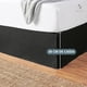 thumbnail image 4 of Faldon Cama King Negro Liso Elasticados Premium Aura Zeus, 4 of 8