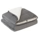 thumbnail image 1 of Manta pesada sherpa gris oscuro tamaño full 5 kg, 1 of 3