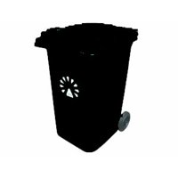 Lorenzini - Basurero 240 Lts Negro