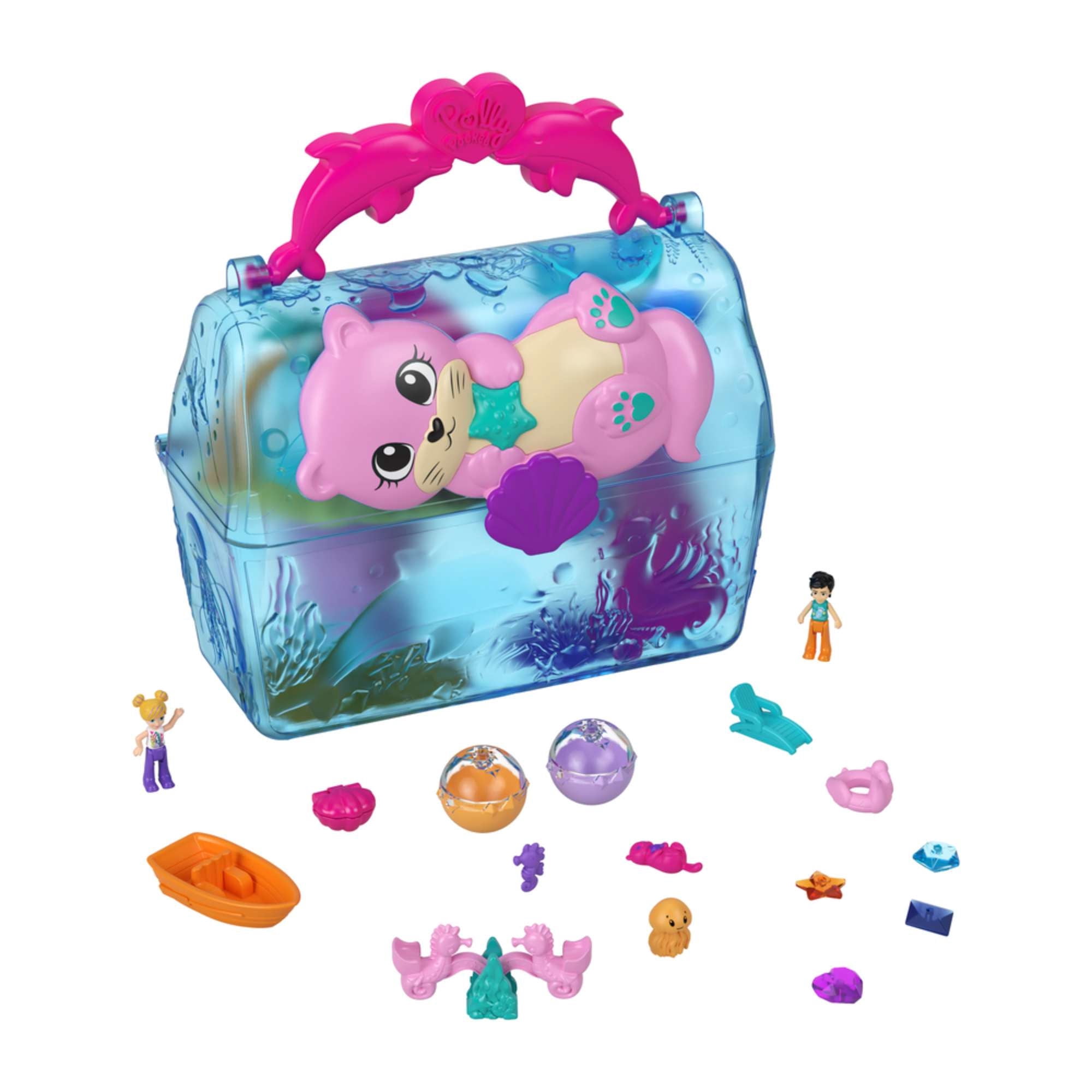 Juegos didácticos Polly Pocket - Set Bolso de Baúl Bahía Mágica - Mattel