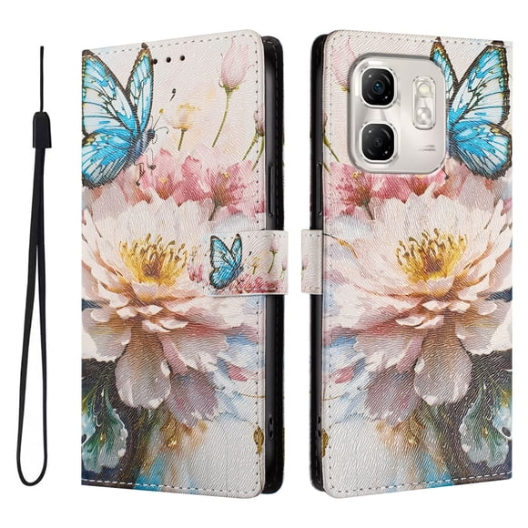 FOXDOCK Funda Tipo Cartera para infinix Hot 50i con Soporte y Correa – Diseño de Patrones Lindos