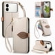 thumbnail image 1 of FOXDOCK Funda Tipo Cartera para Samsung Galaxy S26 Edge, con Ranuras para Tarjetas, Soporte y Cremallera-Blanco, 1 of 6