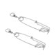thumbnail image 5 of Clips de línea larga broche de presión de acero inoxidable conector de pesca clip de broches, 5 of 5