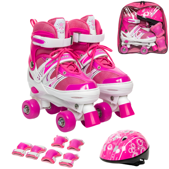 Patines Roller 4 Ruedas Ajustables Artísticos Para Niños S(19-21cm)