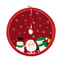 Bothyi - Falda De Árbol De Navidad, Tapete De Árbol De Navidad Impreso Para Fiesta, Interior, Exterior, Año Nuevo, 3 Personajes, 70Cm