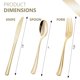 thumbnail image 2 of Juego de Cubiertos HOME BREEZE 144 piezas Dorado Resistente, 2 of 8