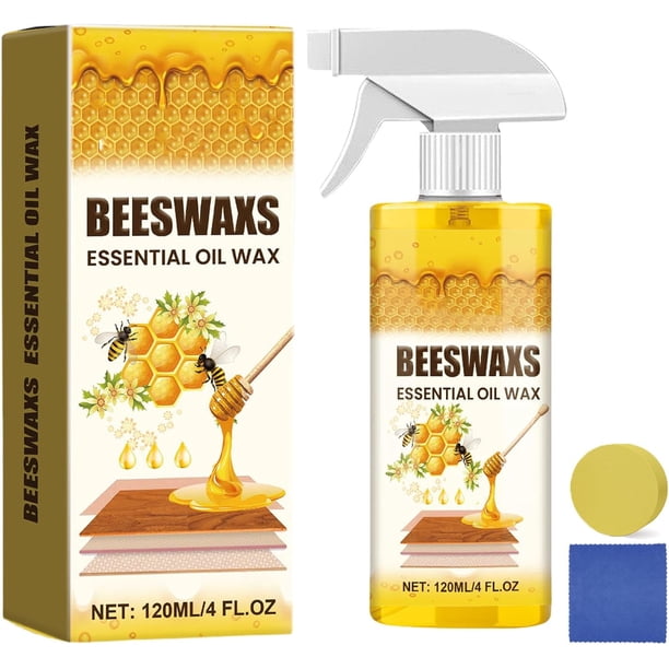 Spray cera abejas natural micro molecularizado aceite esencial cera multiuso muebles madera limpiador reparador