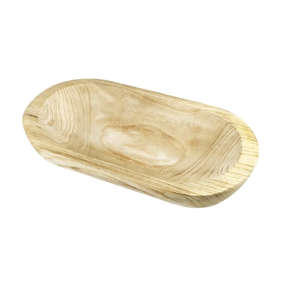 Cuenco De Madera Para Masa, Cuenco Ovalado Apilable De Gran Capacidad Para Cocinas Caseras, Despensa, Marrón A