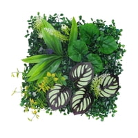 Magideal - Panel De Césped Artificial De 9,8X9,8 Pulgadas, Telón De Fondo De Pared, Decoración De Pared Decorativa Realista Para Fiesta, Boda, Accesorio De Patio Estilo A