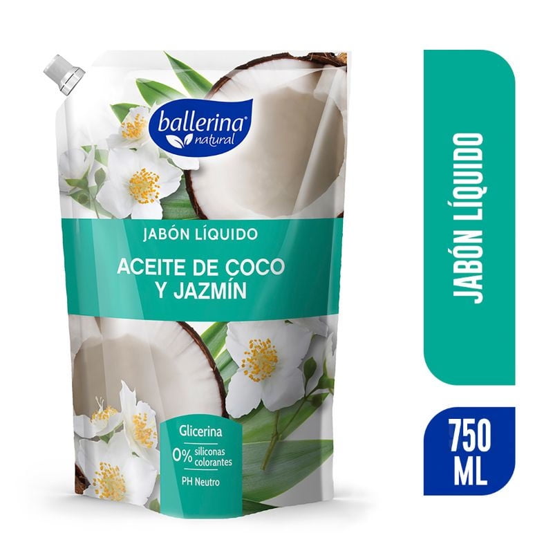 Ballerina - Jabón Líquido Aceite De Coco Y Jazmin