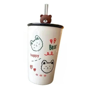 Total Upgrate - Tazon Taza 400Ml Bombilla Ceramica Osito