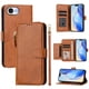 thumbnail image 4 of FOXDOCK Funda Tipo Cartera para Tecno Pop 10 Cuero PU con Cremallera y Correa de Muñeca, Ranuras para Tarjetas, Soporte Plegable, Cierre Magnético, 4 of 5