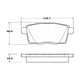 thumbnail image 2 of Pastillas Freno para auto Ford Edge 2007-2014 Delantero, 2 of 4