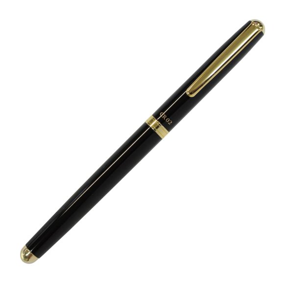 Bolígrafo OHTO CR02 Gold Model, 0,5 mm, negro