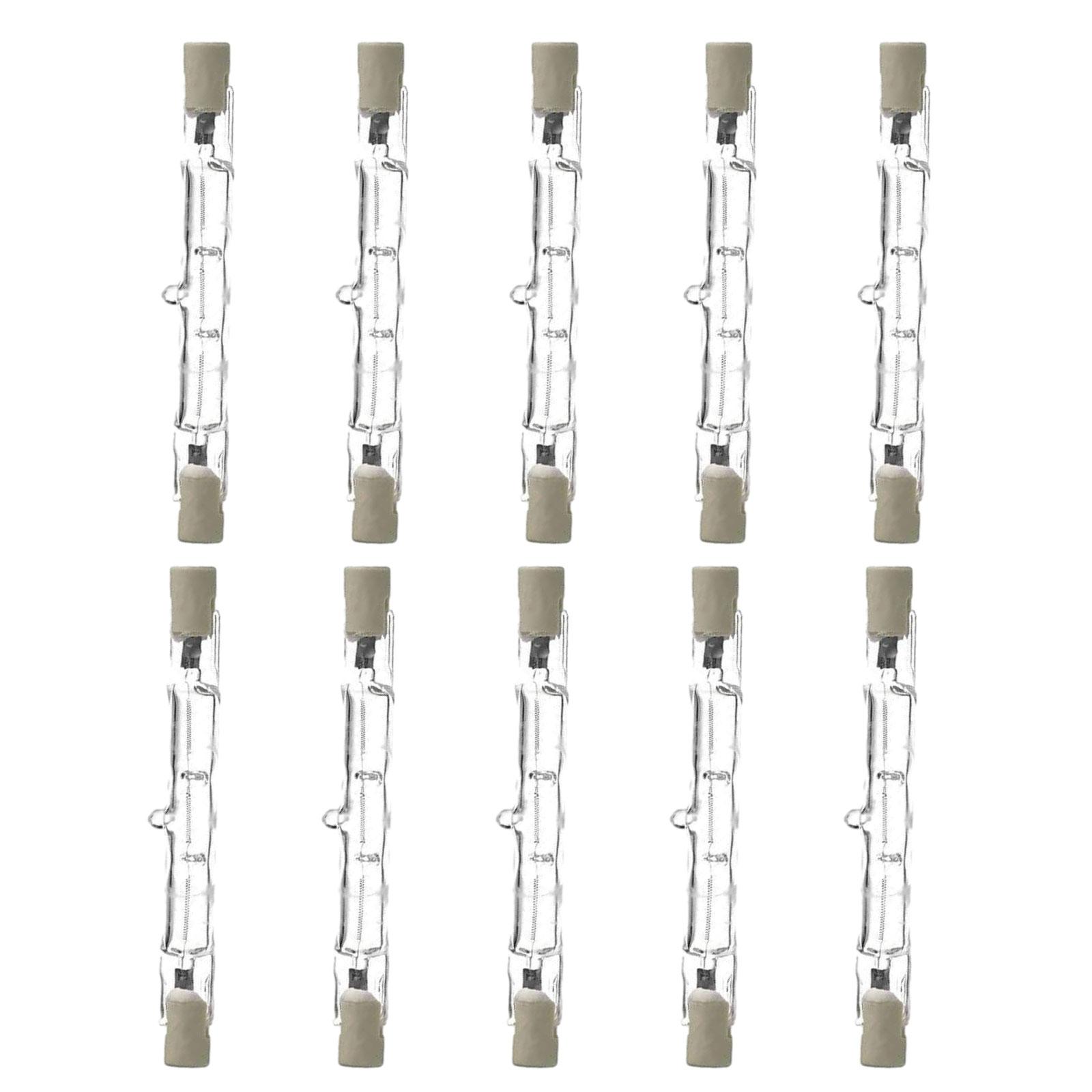 Magideal - 10X Bombillas Halógenas R7S Bombillas De Reflector De Ángulo De Haz De 360 Degree Bombilla De Doble Extremo Para Luces De Paisaje De Oficina Seguridad Del J118 200W