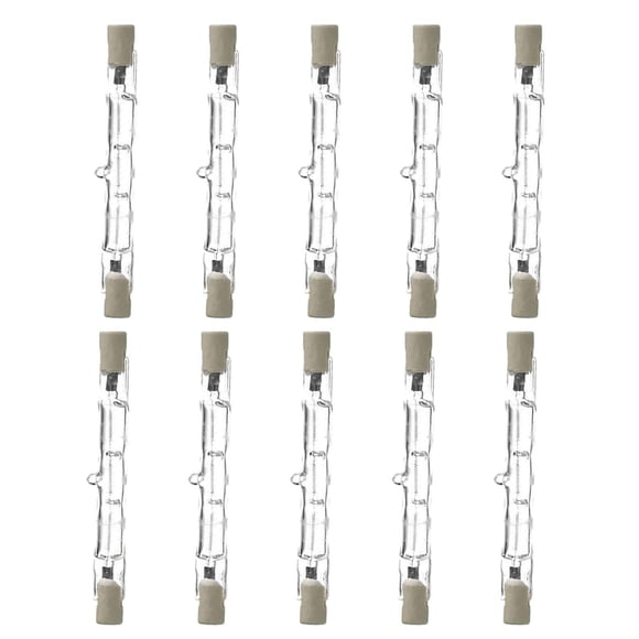 10x R7S Bombillas Con Bombilla Halógena De Larga Vida útil Para Seguridad Tienda Oficina J118 100W
