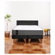thumbnail image 1 of Cama Europea Zen Best 2 Plazas Colchon Resortes Base Dividida + Respaldo Tela Negro, 1 of 6