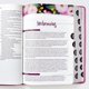 thumbnail image 2 of Biblia de estudio Vida Publishers RVR60 Mujer Leathersoft Orquídea, 2 of 9