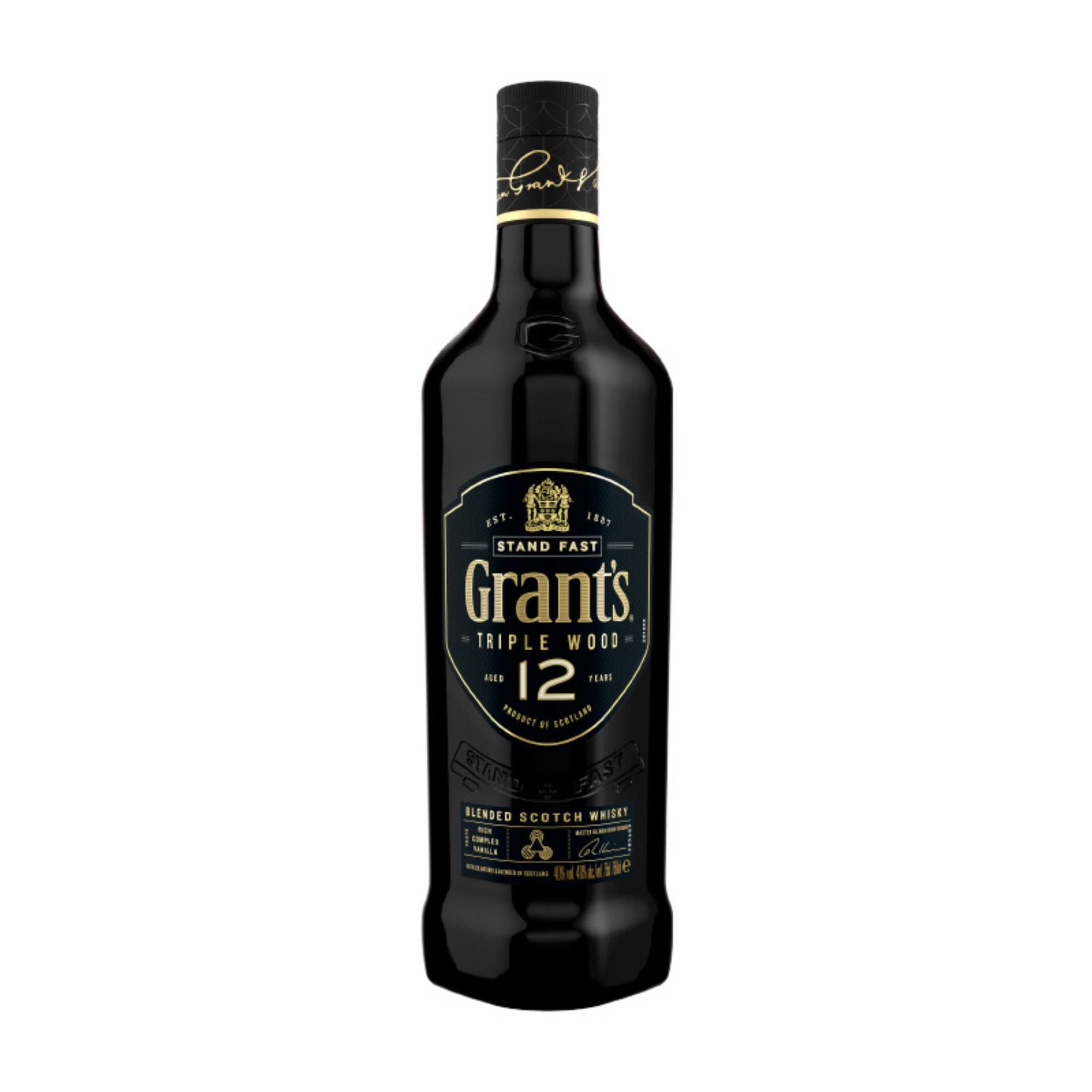 Whisky Blended Scotch Triple Wood 12 Años 40° Botella 700 ml Grant's