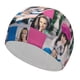 thumbnail image 1 of Carinha de Anjo Gorro de Natación de Licra, Gorro de Baño de Tela Cómoda, Gorro Elástico Antideslizante para Hombres, Mujeres y Niños, 1 of 6