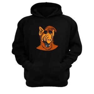 Genérico - Polerón Canguro Alf Serie De Los 80´S Negro Talla Xl Unisex