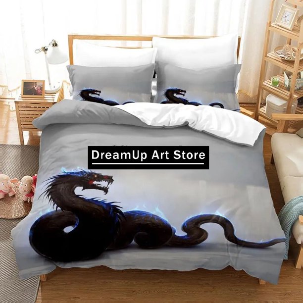 Fashion Yinuoda Snake Flower Bedding Set Boys Girls Duvet Cover Pillowcase Bed Adult Bedroom