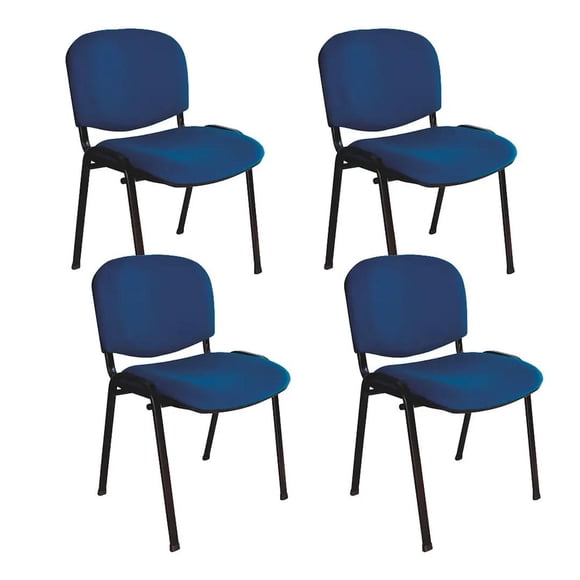 Pack 4 Sillas Iso Meeting Color Azul
