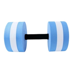 Ioensy - Barra Con Mancuernas Acuáticas Para Adultos Y Niños, Pesas Acuáticas, Mancuerna Flotante De Agua Eva, Color Azul