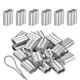 thumbnail image 1 of Manguitos de engarce de aluminio, 6 mm, 25 piezas para el extremo de la línea de cable, 1 of 6