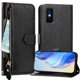 thumbnail image 5 of FOXDOCK Funda Tipo Cartera para Tecno Spark 40 4G Cuero PU con Cremallera y Correa de Muñeca, Ranuras para Tarjetas, Soporte Plegable, Cierre Magnético, 5 of 5