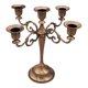 thumbnail image 4 of Candelabro De Metal De 5 Velas Candelabro 10 '' Candelero Soporte De Vela Rojo, 4 of 5