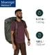 thumbnail image 2 of Bolsa de viaje Osprey Transporter 120 L, resistente al agua, color negro cuervo, 2 of 9