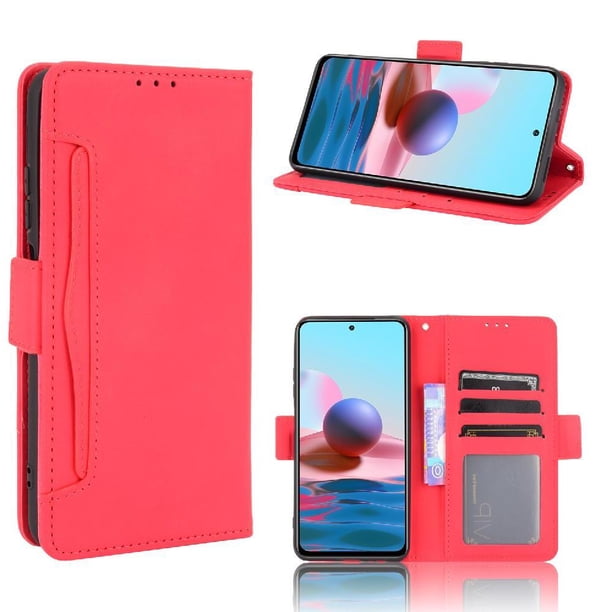 Funda Cartera Magnética para Xiaomi Redmi Note 10 4G- Tarjetero Desmontable, Cuero PU, Soporte
