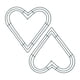 thumbnail image 2 of 2x Valentines Day Decoración Marco De La Corona De Alambre Del Corazón Para La Puerta Delantera Año Nuevo 30 Cm Verde, 2 of 5