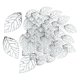 thumbnail image 3 of 100 Piezas De Abalorios De Hojas Huecas Para Hacer Joyas De Collar DIY, Accesorios De Plata, 3 of 5