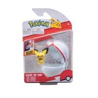 Pokémon - Jazwares Pokemon Clip N Go Pichu Y Premier Bola