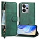 thumbnail image 1 of FOXDOCK Funda Tipo Cartera para Tecno Camon 50 Pro 4G Cuero PU con Cremallera y Correa de Muñeca, Ranuras para Tarjetas, Soporte Plegable, Cierre Magnético, 1 of 5