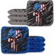 thumbnail image 1 of Bolsas de Cornhole Play Platoon Pack de 8 – Calaveras con Bandera Americana, 1 of 9