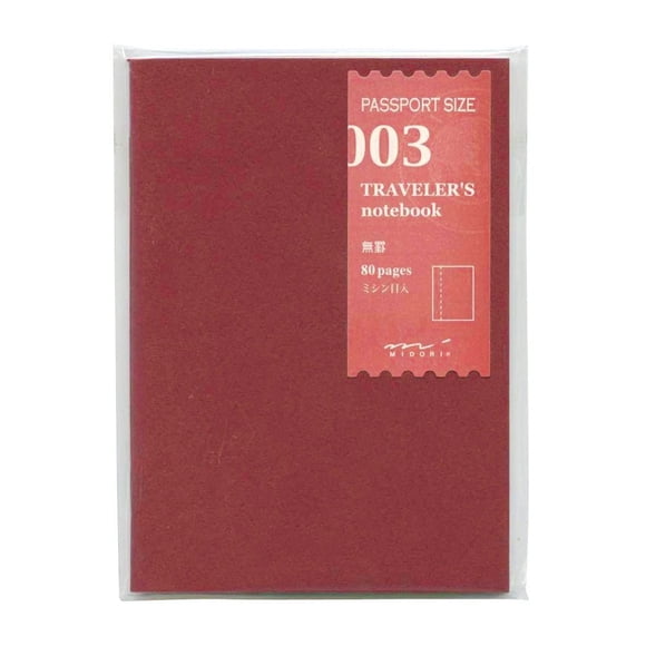 Cuaderno en blanco DESIGNPHIL tamaño pasaporte – Recambio 003