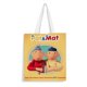 thumbnail image 1 of Pat and Mat Bolso de tela con estampado de lienzo para mujer, bolsa de compras reutilizable y estética, con cremallera interior, regalo para mujer,38*45cm., 1 of 6