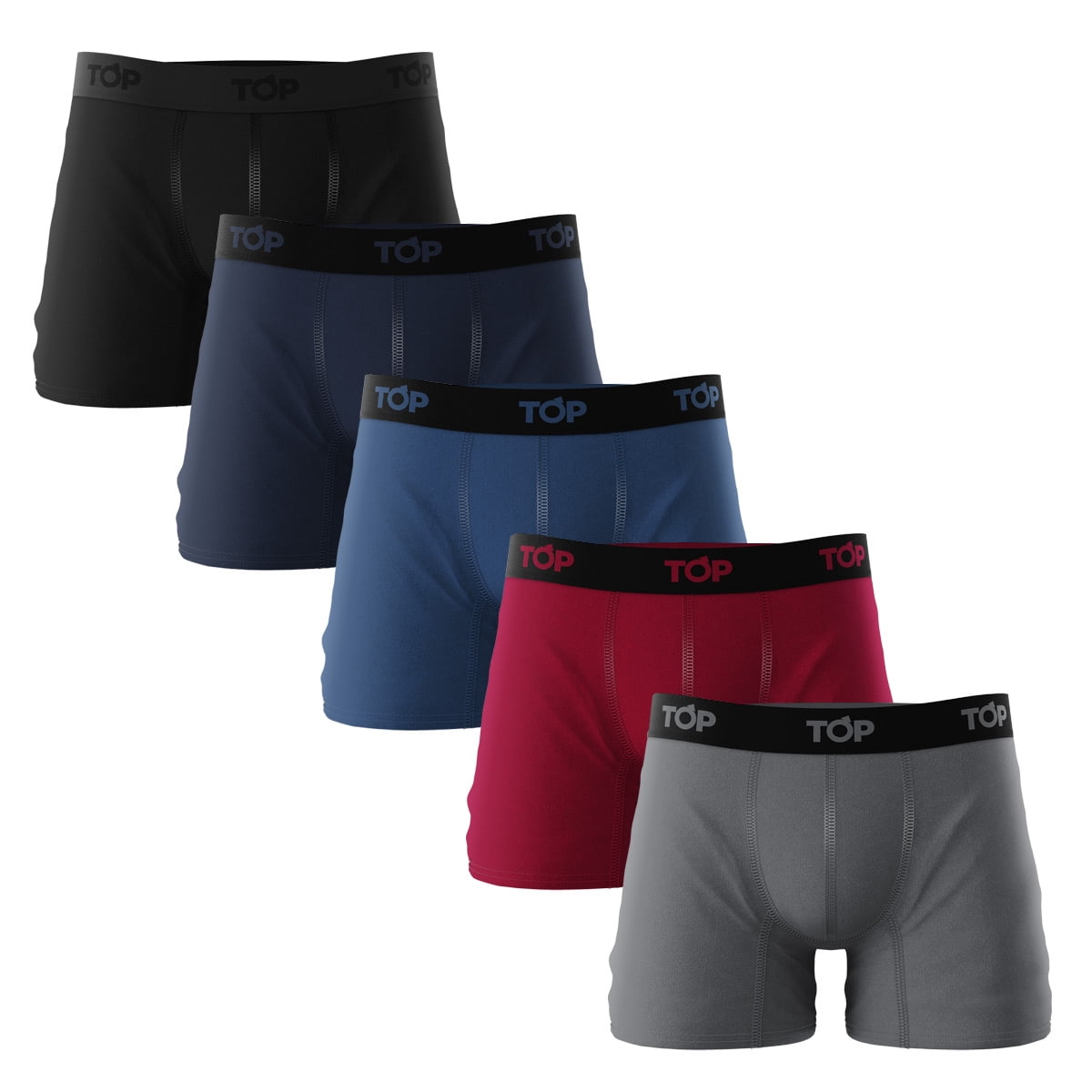 Pack 5 Boxer Medio Algodón Talla S